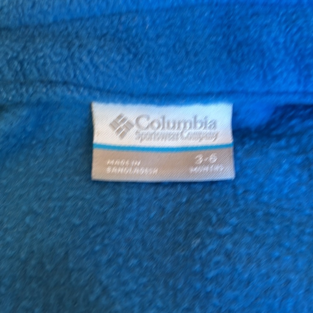 Columbia Blue Kids Fleece Vest - Picture 3 of 6